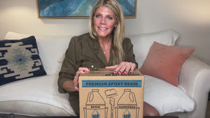 Premium Table Top EasyPour Epoxy Kit - 1 Gallon Kit with Accessories