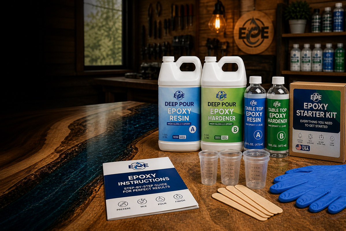 Basic Epoxy Epoxy Product Instructions, Mixing Guides And Pour Tips | EasyPour Epoxy